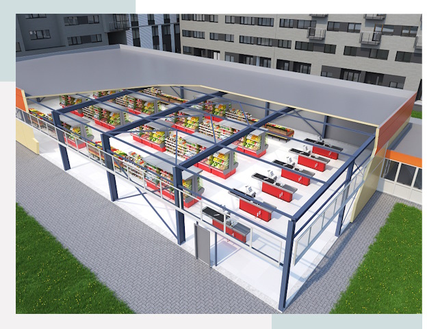 Строительство магазинов в Шелехов от 643 руб. за м²