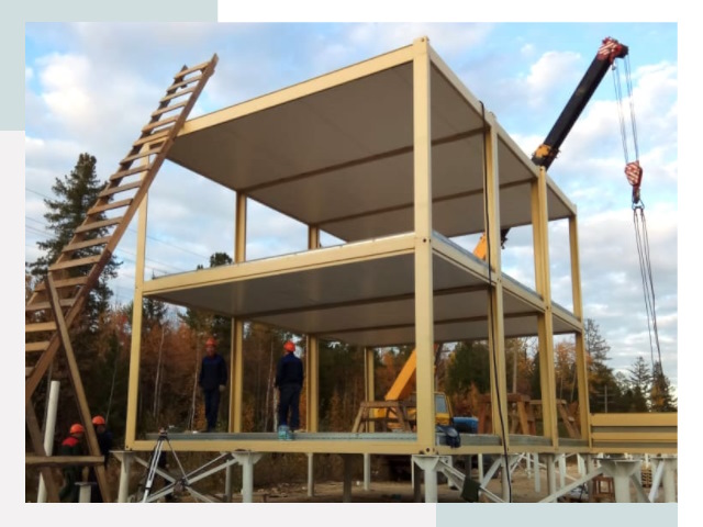 Строительство модульных здания Шелехов