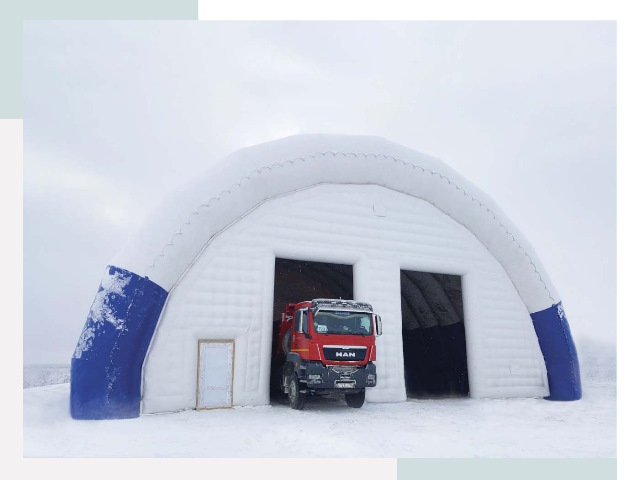 Мобильные ангары в Шелехове