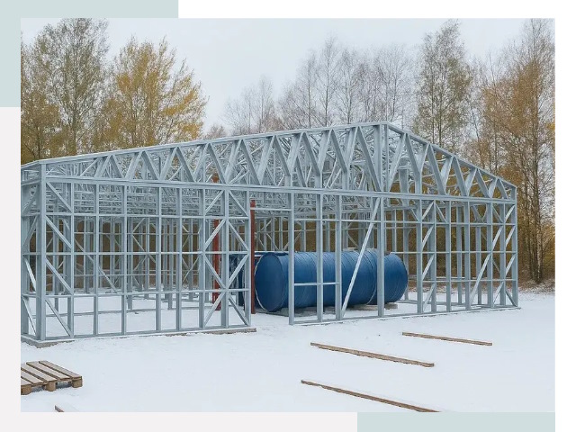 Металлические ангары в Шелехове