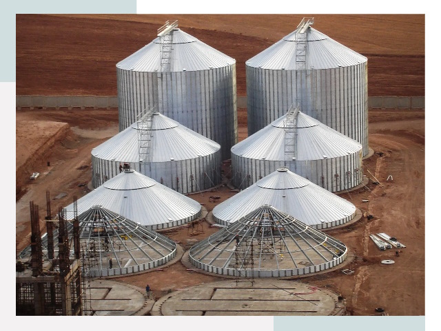 Строительство зерновых силосов в Шелехове