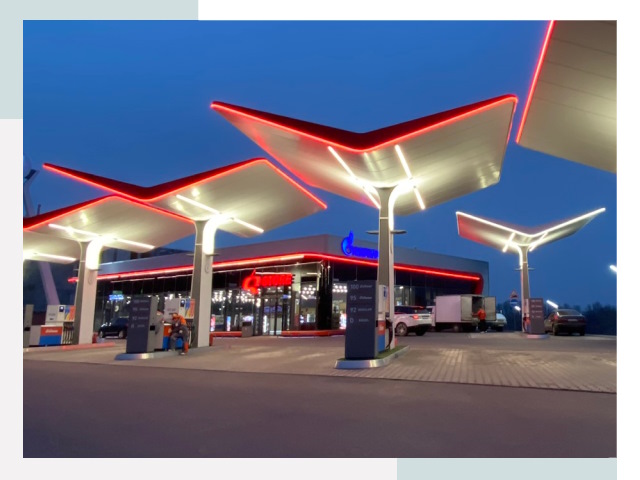 Навесы для АЗС в Шелехове
