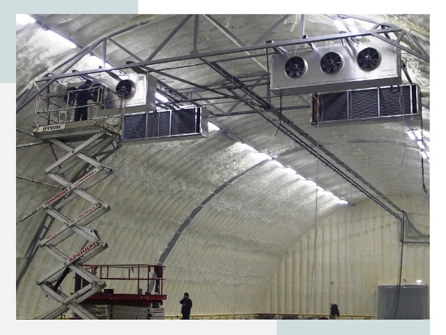 Оснащение ангаров в Шелехове
